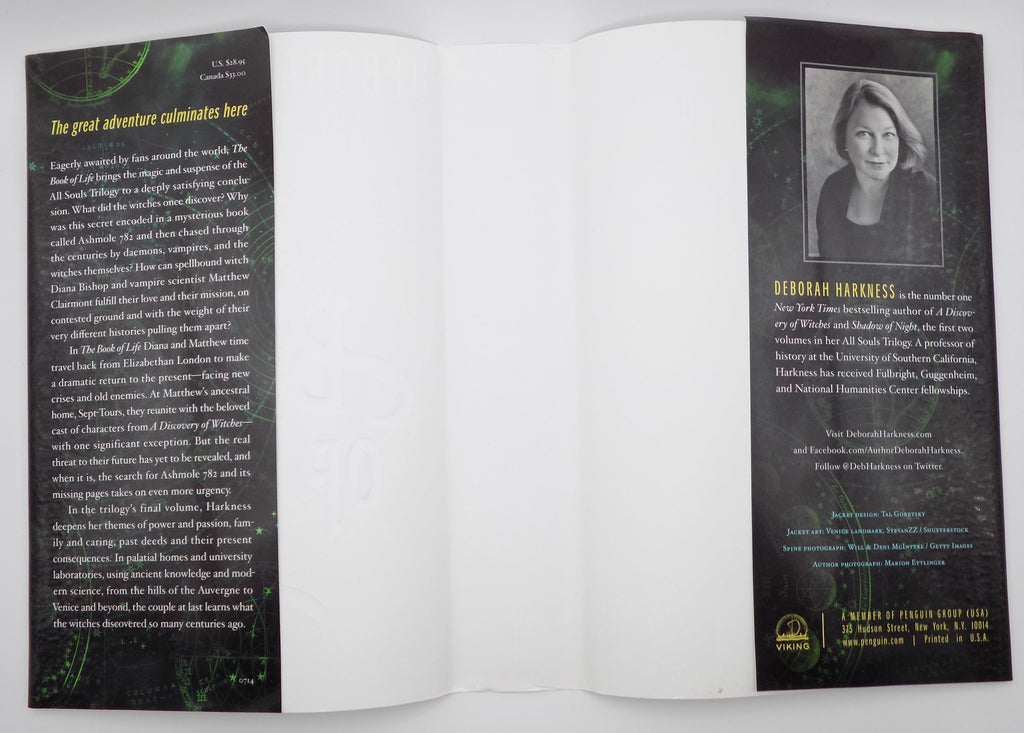 The Book of Life by Deborah Harkness [1st Ed. & Signed!] Viking, 2014