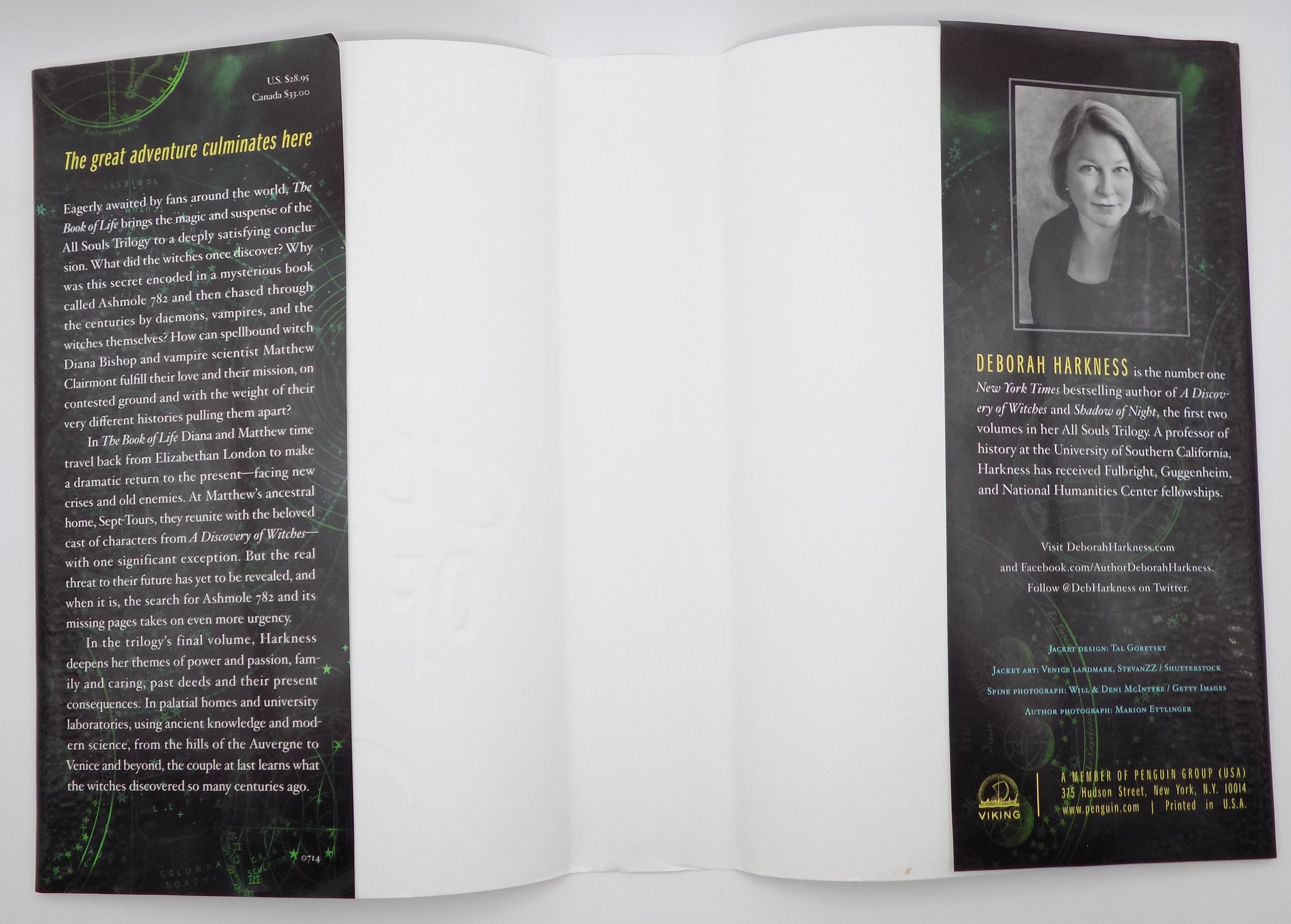 The Book of Life by Deborah Harkness [1st Ed. & Signed!] Viking, 2014