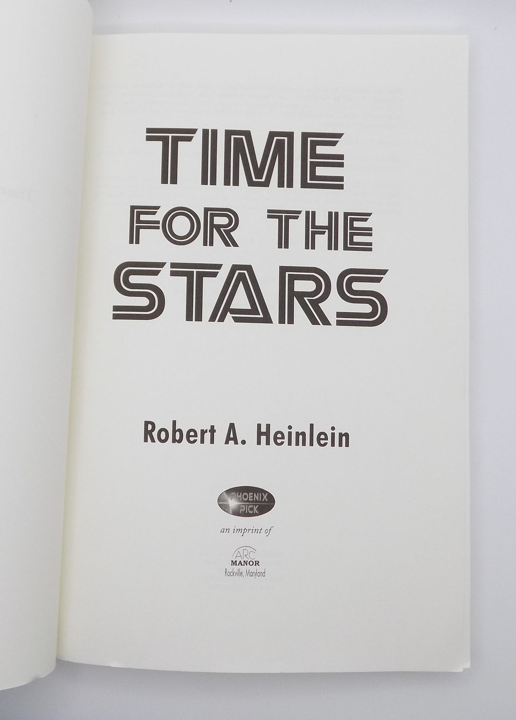 Time for the Stars by Robert A. Heinlein [Phoneix Pick, 2017]