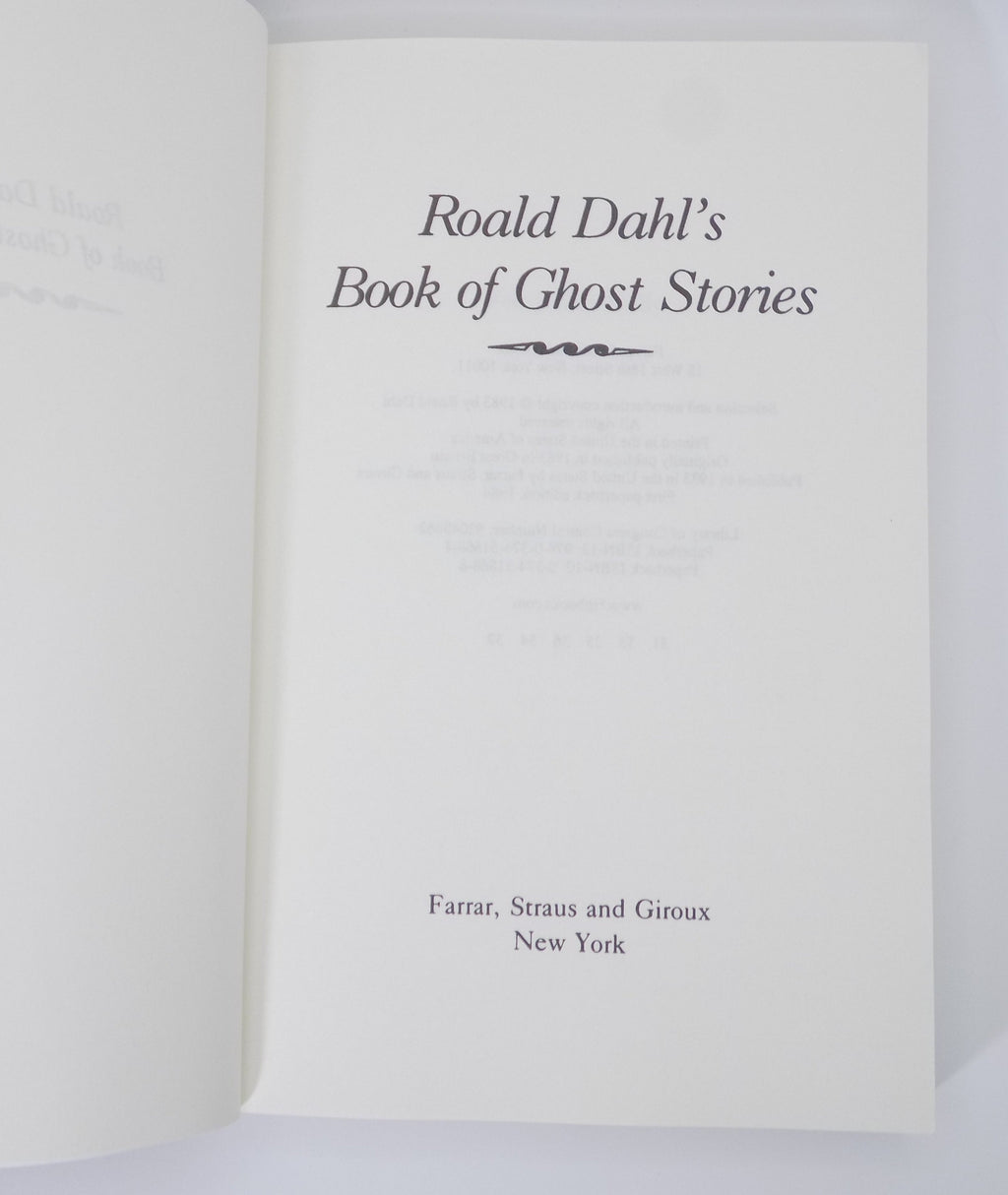 Roald Dahl’s Book of Ghost Stories [Farrar, Straus & Giroux, 2024]