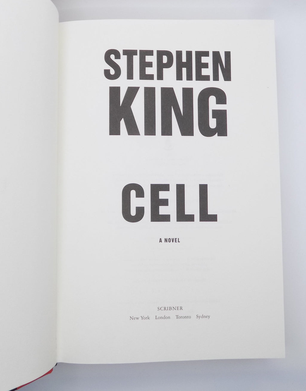 Cell by Stephen King [First Edition] · Scribner, 2006