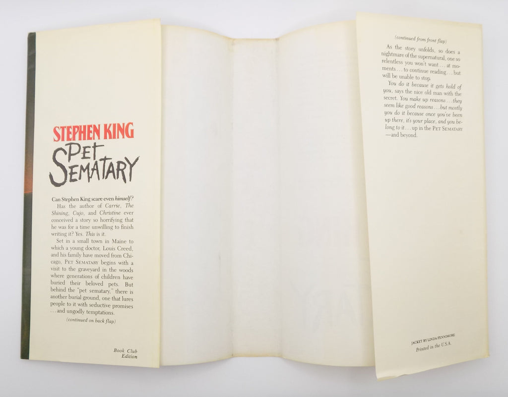 Pet Sematary by Stephen King [B.C.E.]  Doubleday, 1983