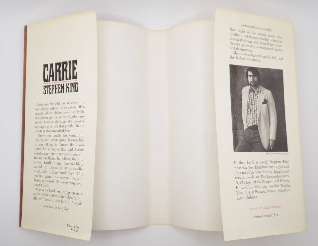 Carrie by Stephen King [B.C.E.] Doubleday, 1974