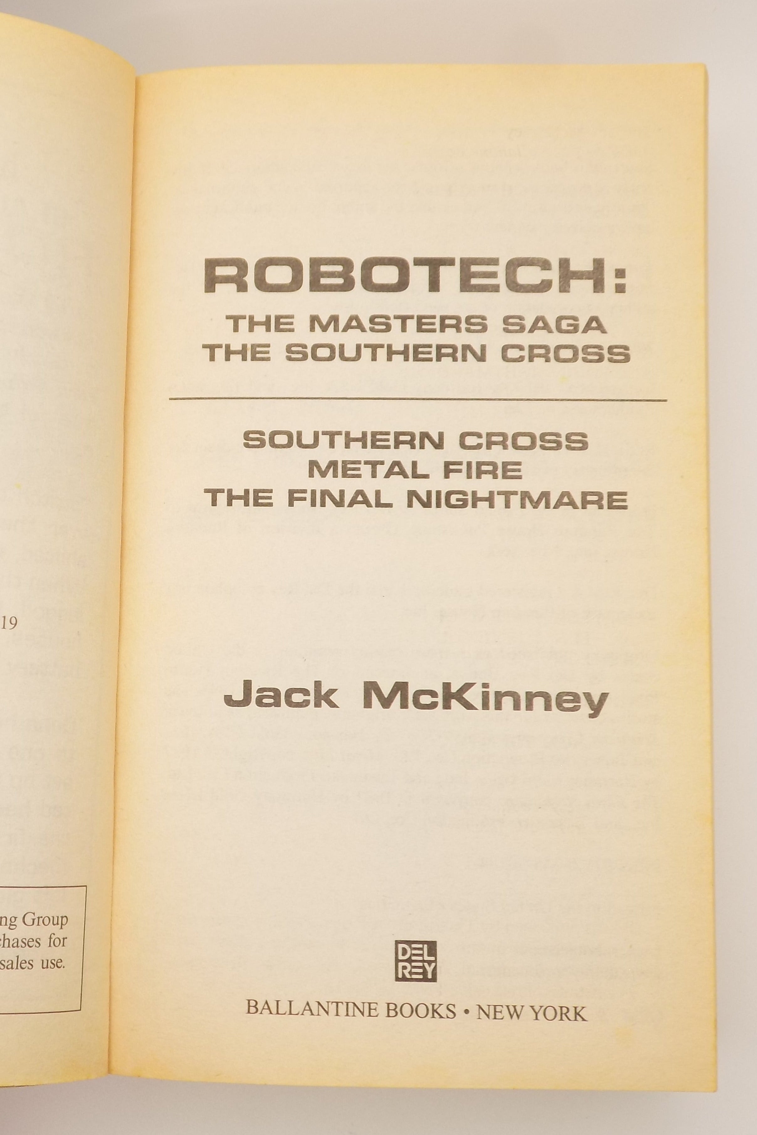 Robotech : The Masters Saga by Jack McKinney [Del-Rey, 2007]
