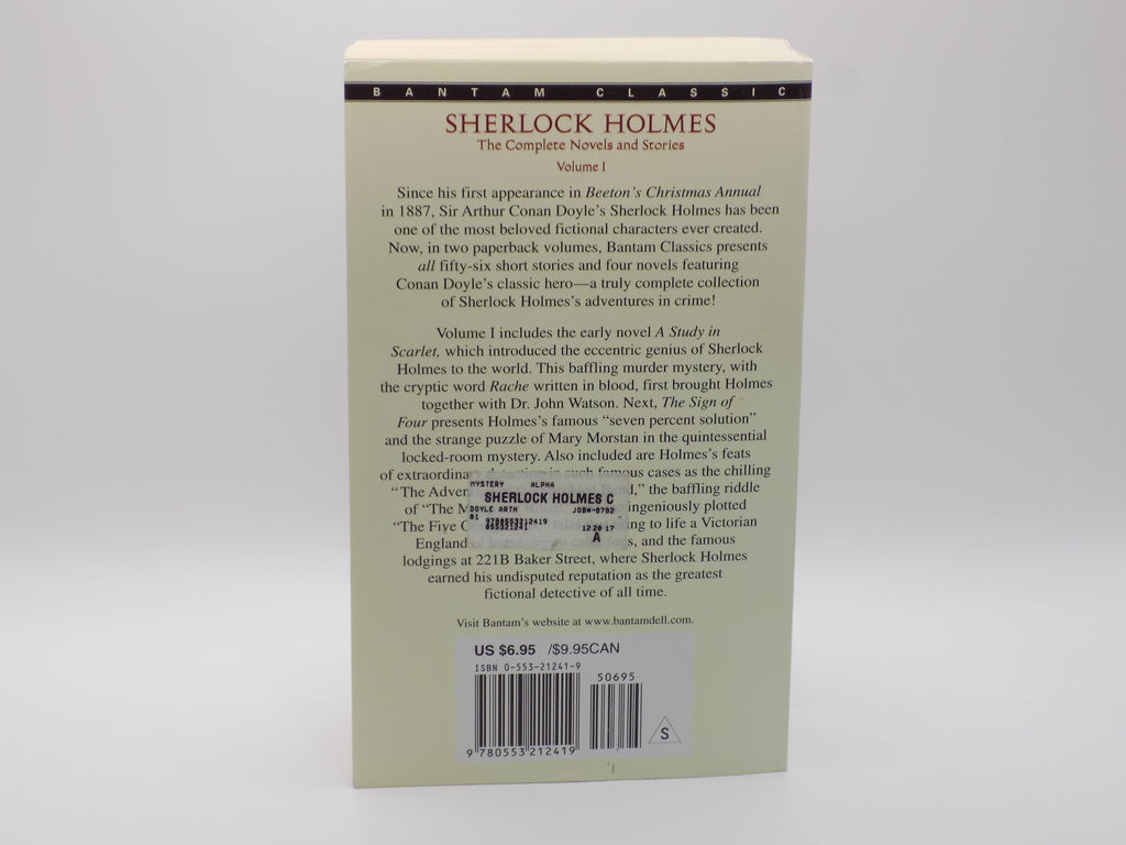 Sherlock Holmes The Complete Novels Volume 1 by Sir Arthur Conan Doyle [Bantam Classics , 2003]