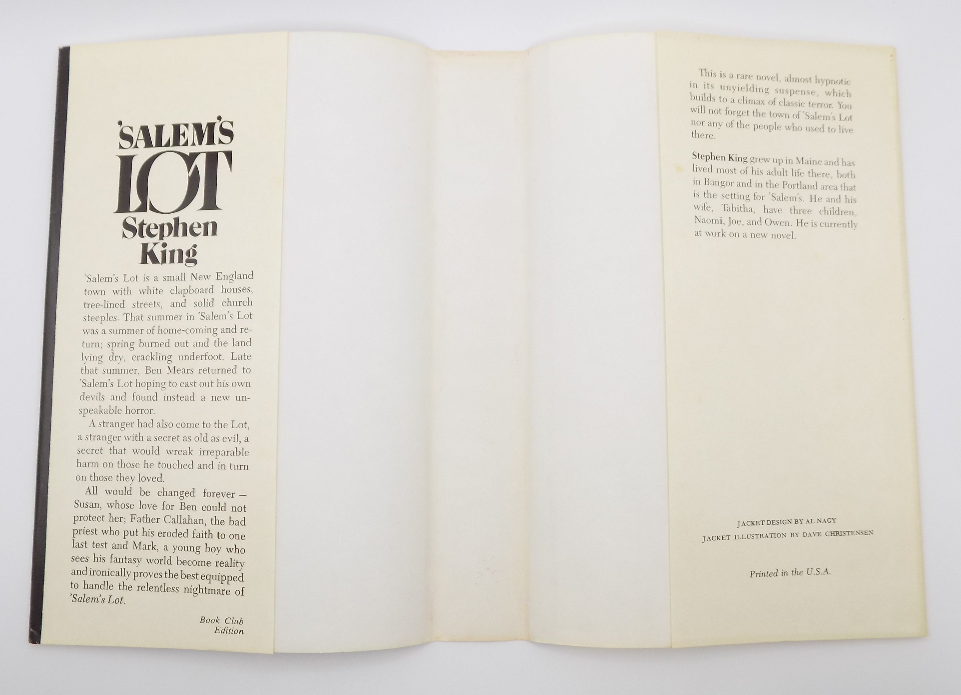 'Salem’s Lot by Stephen King [B.C.E.] · Doubleday, 1975