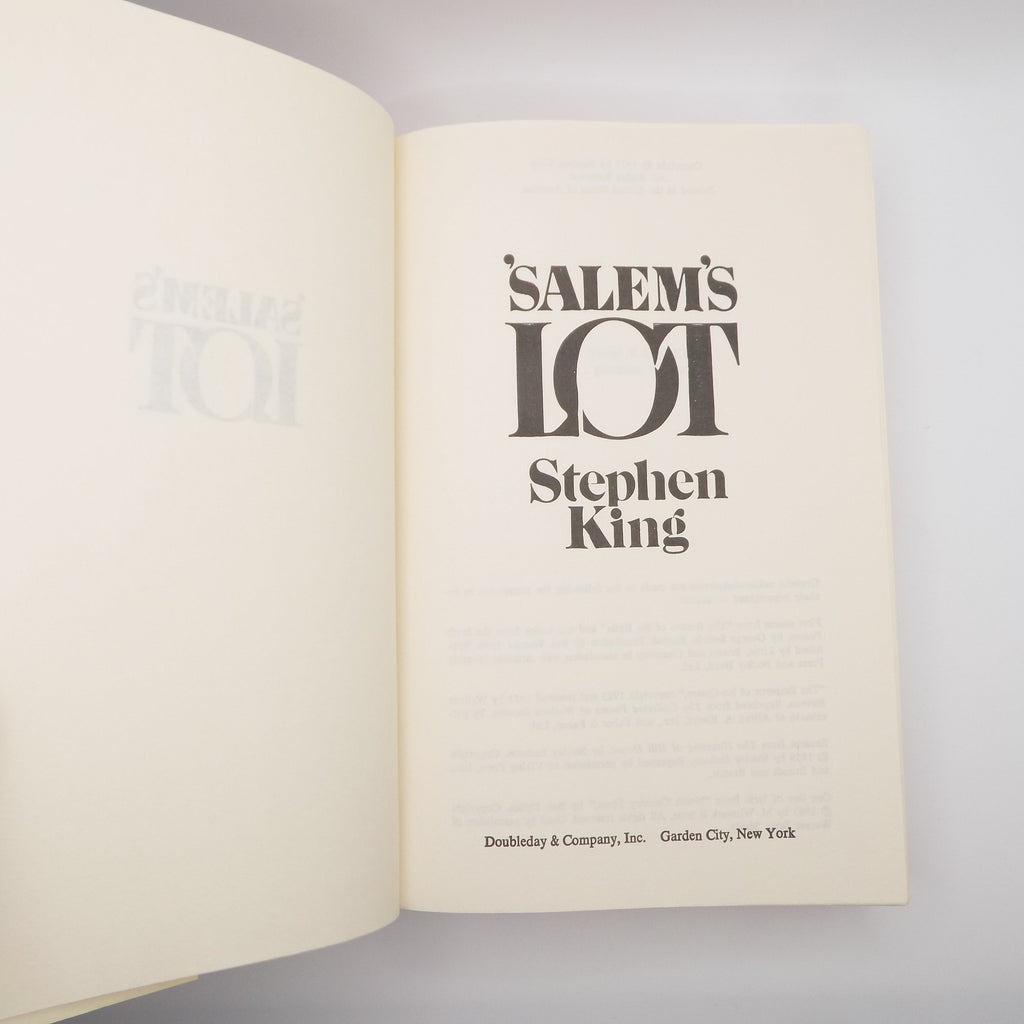 'Salem’s Lot by Stephen King [B.C.E.] · Doubleday, 1975