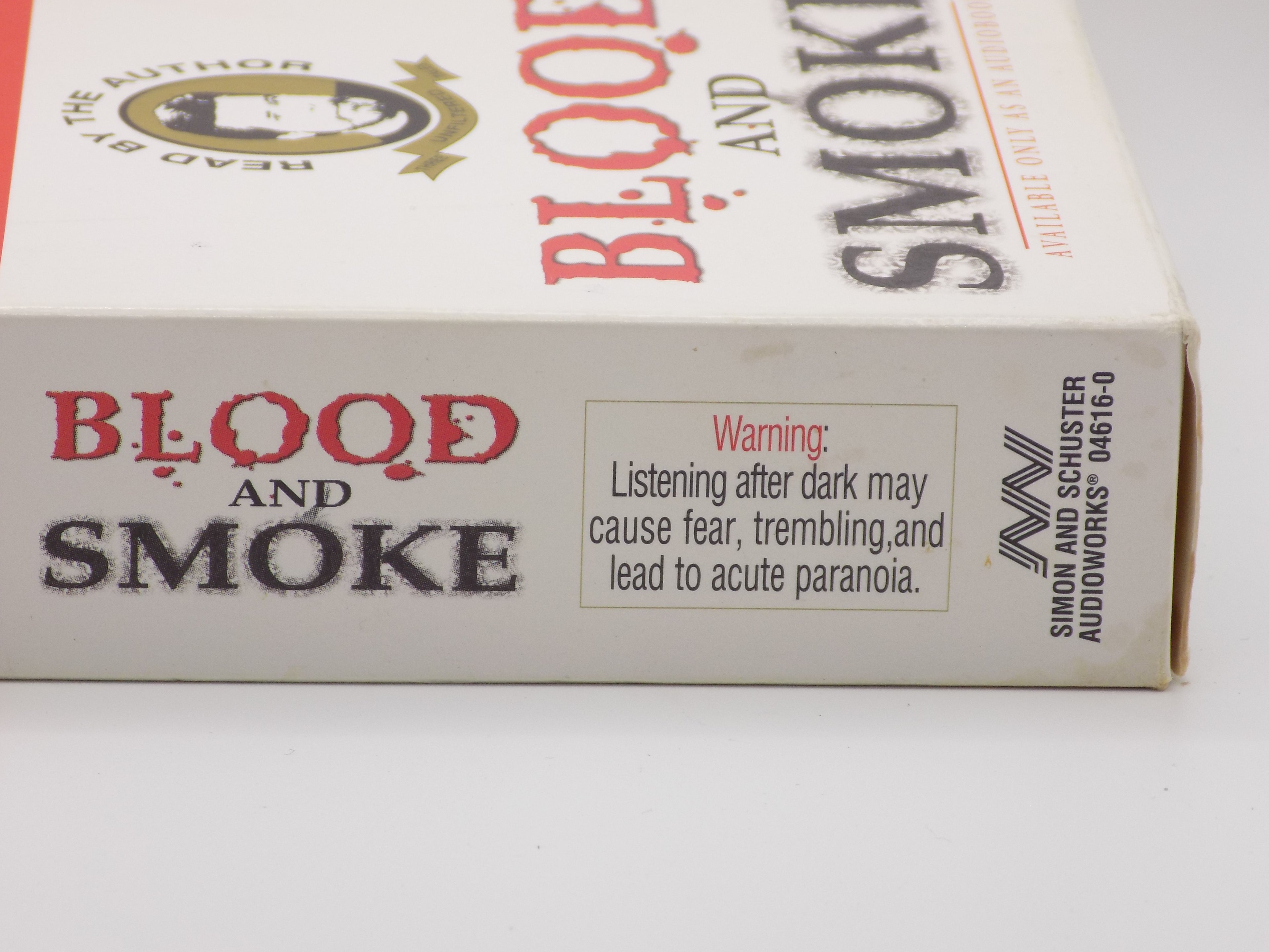 Blood and Smoke Audiobook Cassettes by Stephen King
