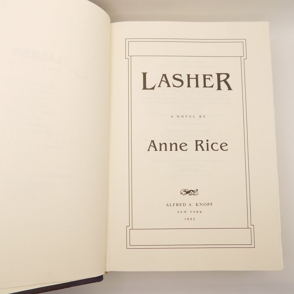 Lasher by Ann Rice [1st Edition]  Alfred A. Knopf, 1993