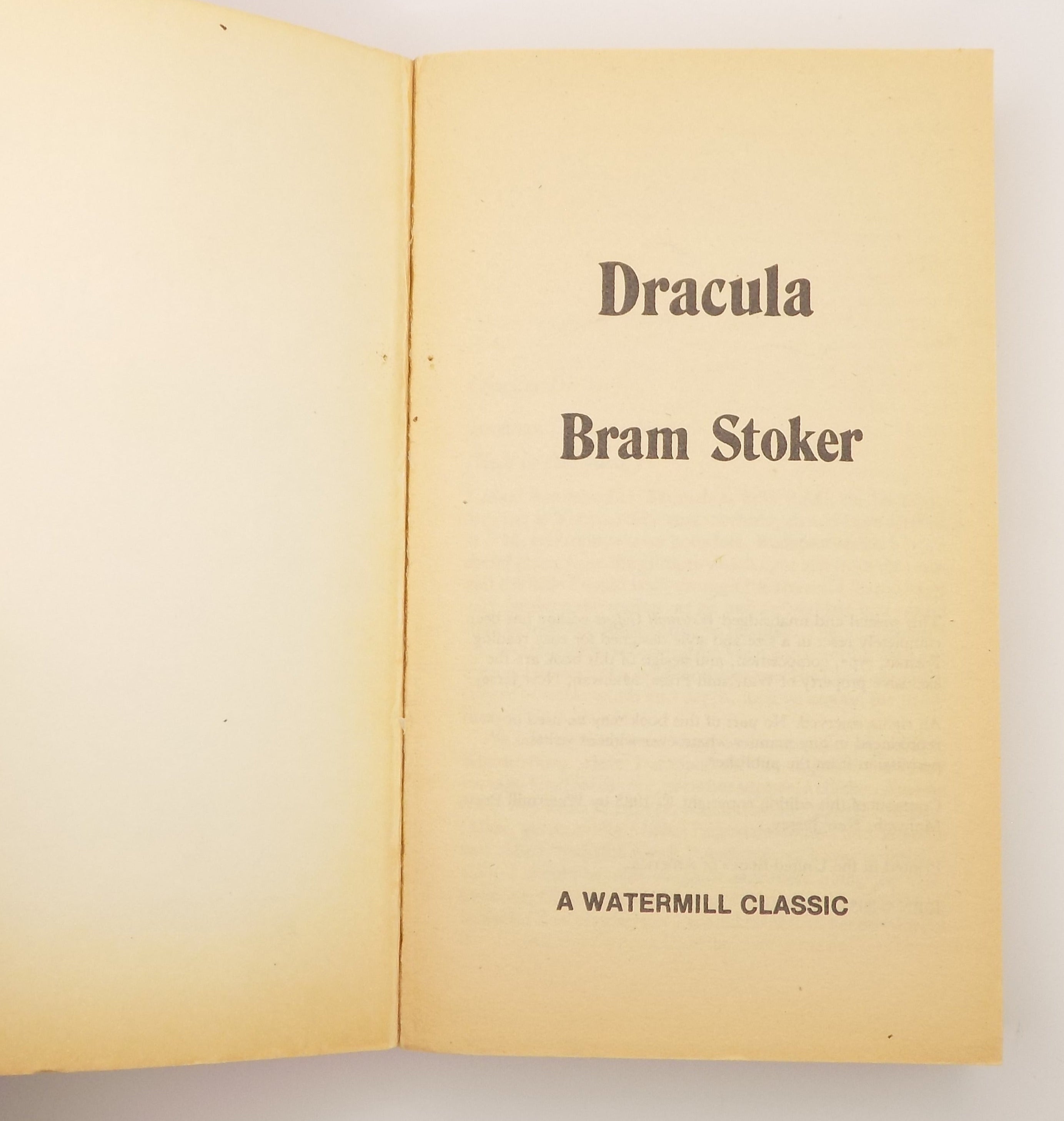 Dracula & Frankenstein · Watermill Paperback Classics [1980 & 1983]