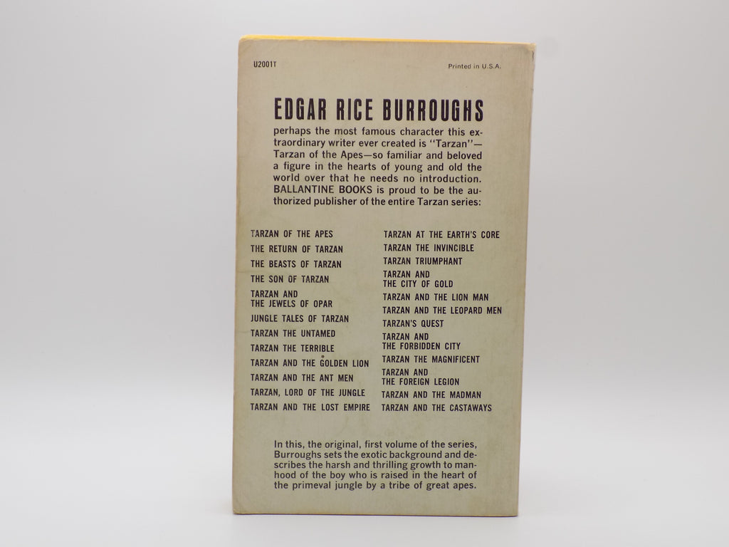 Tarzan of the Apes by Edgar Rice Burroughs [4th Printing]· Ballantine Books
