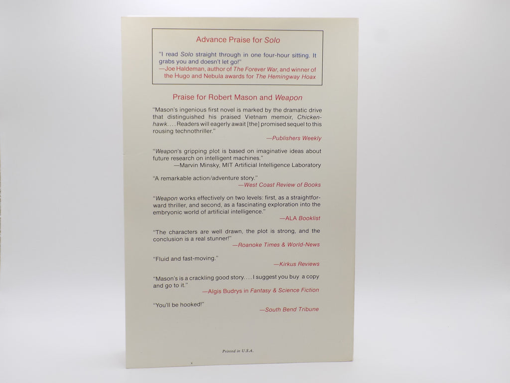 Solo by Robert Mason [Putnam, 1992]