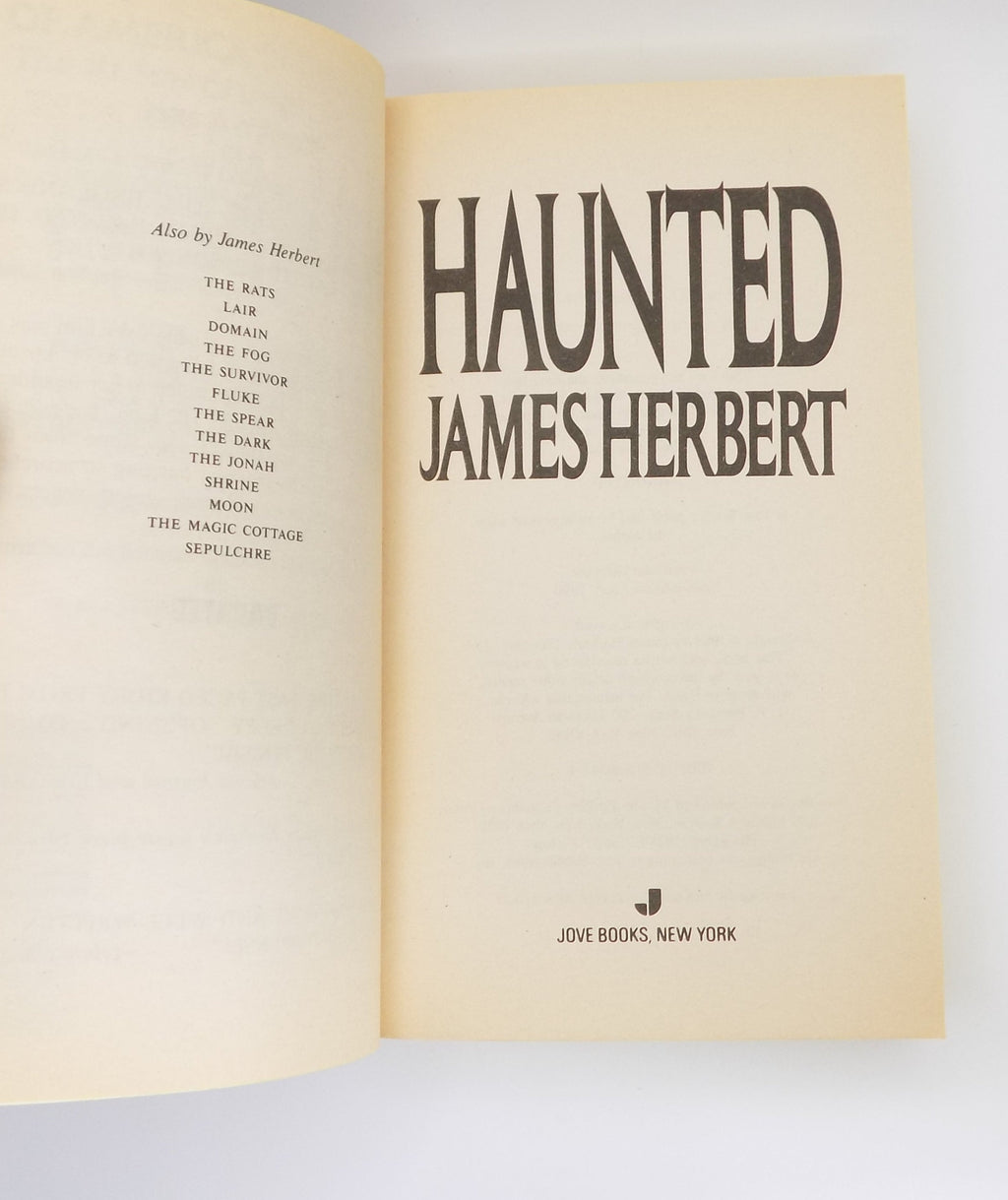 Haunted by James Herbert [1st Printing] · Jove Horror, 1990