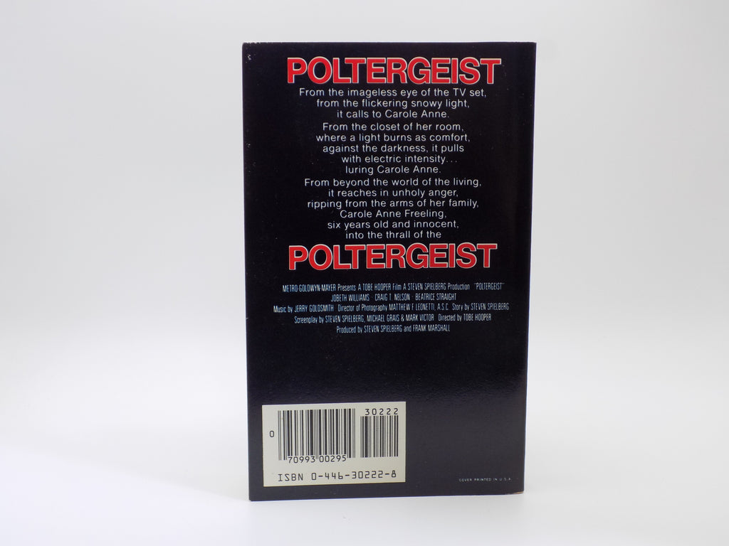 Poltergeist by James Kahn [1st Printing] Warner Books, 1982