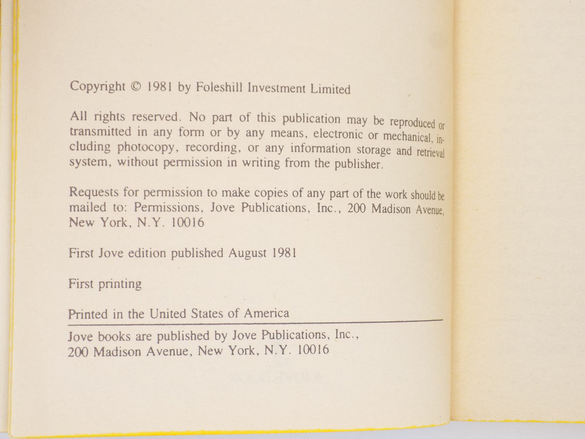Razorback by Peter Brennan [1st Edition] Jove Fiction, 1981