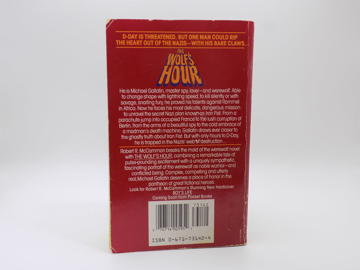 The Wolf’s Hour by Robert R. McCammon [Pocket Books, 1989]