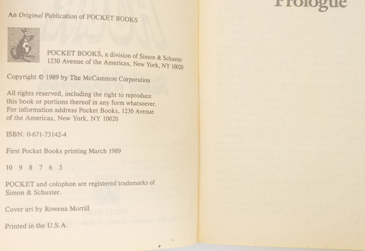 The Wolf’s Hour by Robert R. McCammon [Pocket Books, 1989]