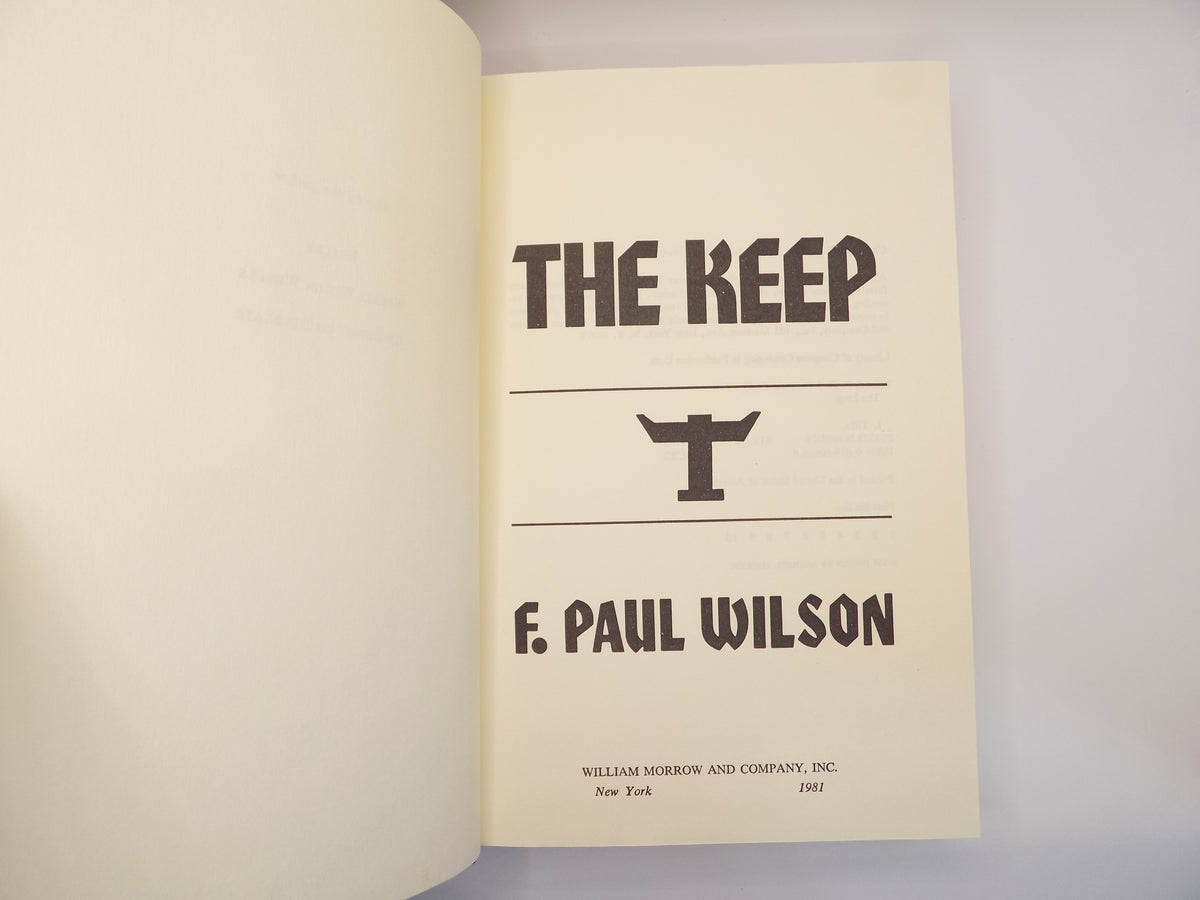 The Keep by F. Paul Wilson [1st Edition] William Morrow and Company, 1981