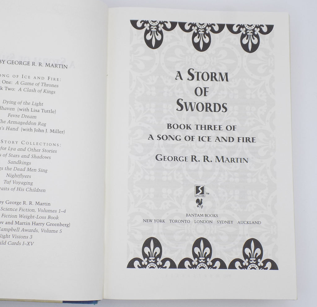 A Storm of Swords  by George R. R. Martin [1st Ed., Hardcover] · Fair