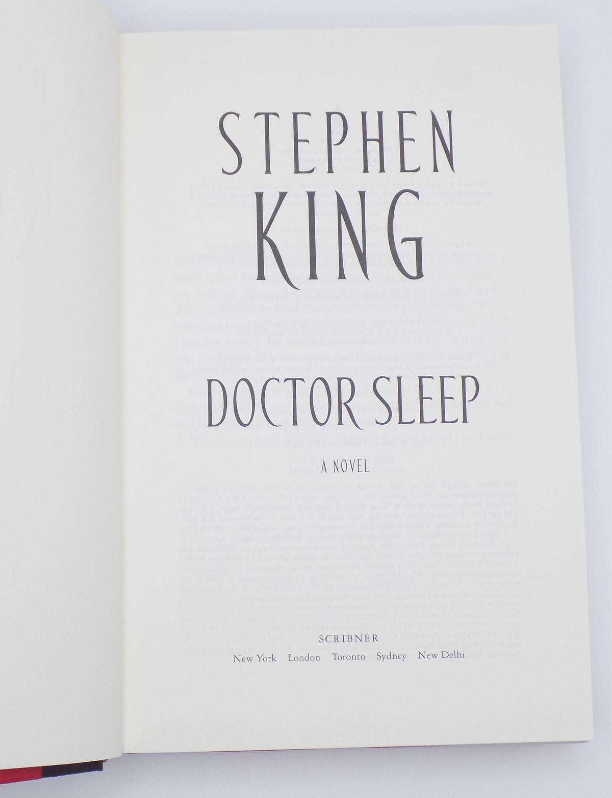 Doctor Sleep by Stephen King [1st Edition] · Scribner, 2013