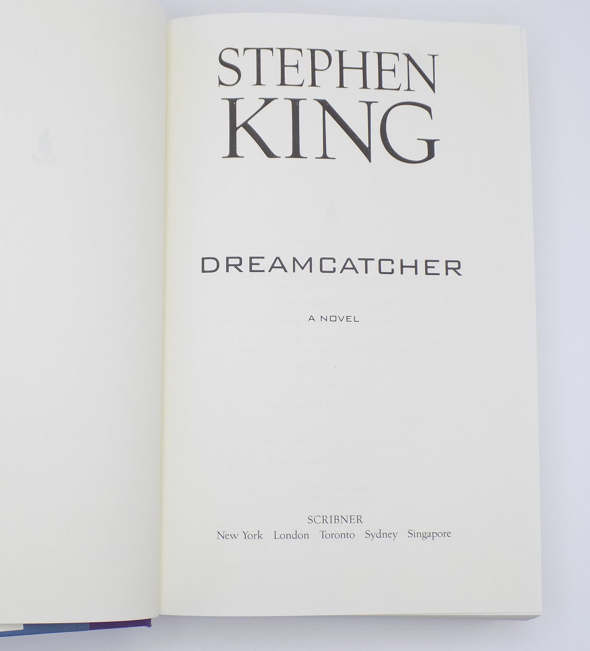 Dreamcatcher by Stephen King [1st Edition] · Scribner, 2001